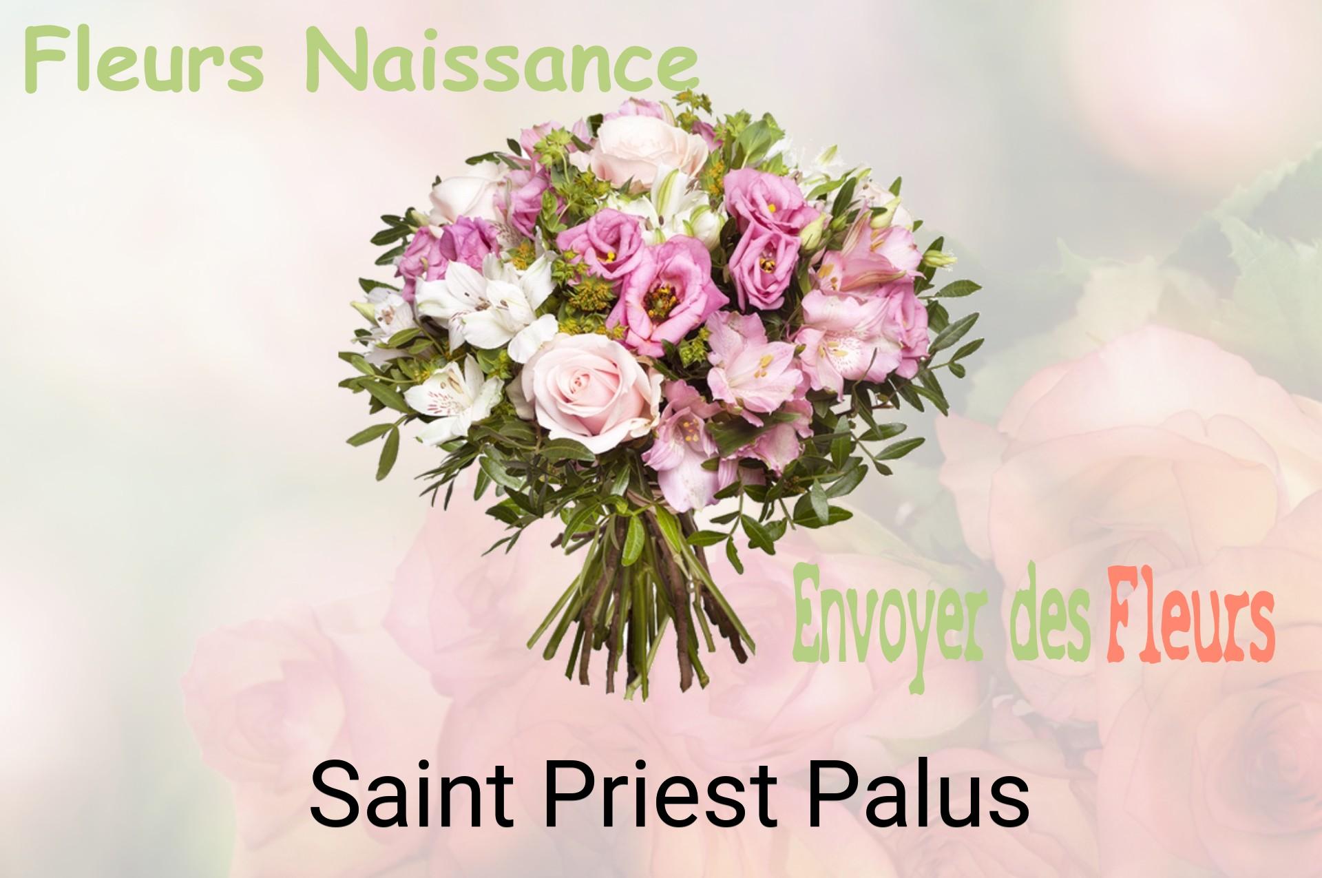 Bouquet de fleurs de naissance livré à Saint-Priest-Palus